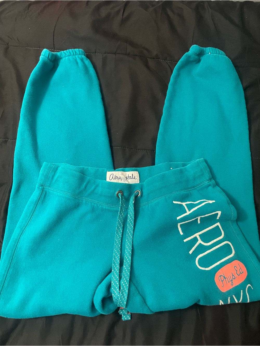 Aeropostale Teal y2k cuff sweatpants